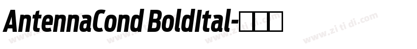 AntennaCond BoldItal字体转换